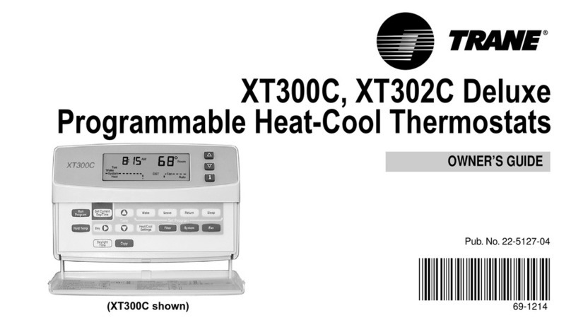 Trane DELUXE programable XT302C Manual de usuario
