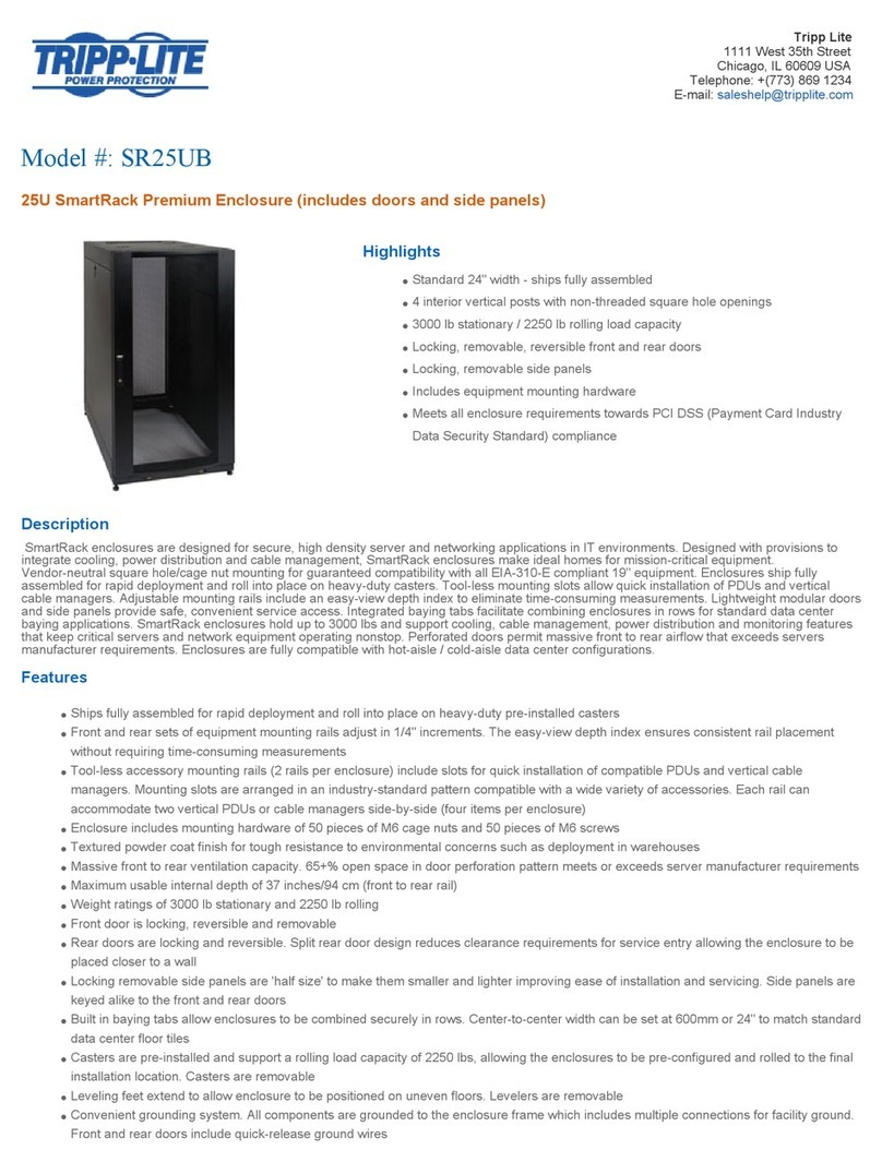 Tripp Lite SmartRack SR25UB Manual de usuario