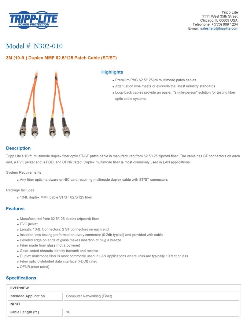 Tripp Lite N302-010 Manual de usuario