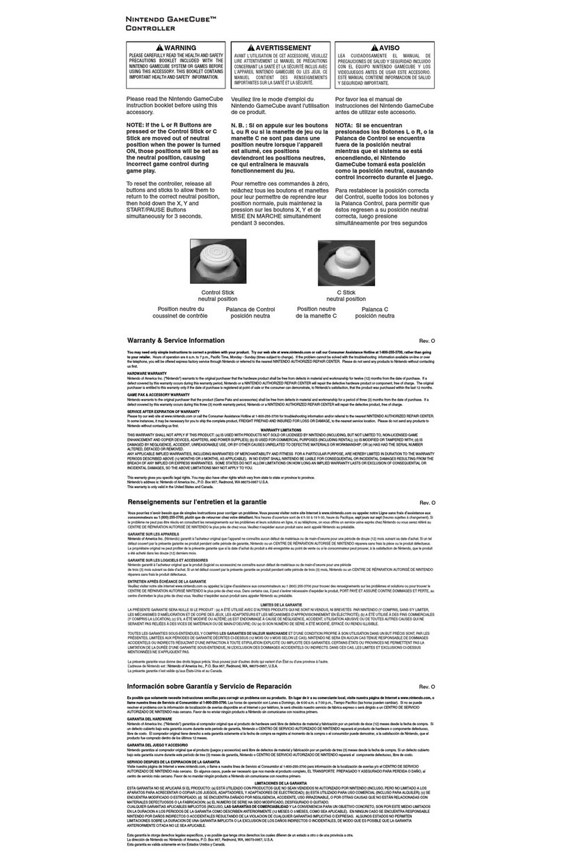 Nintendo GameCube Modem Adapter Manual de usuario