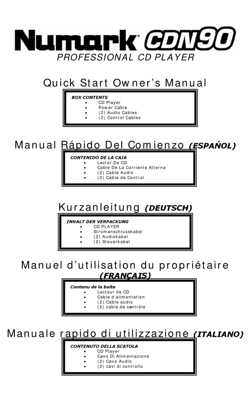 Numark CDN90 Documento técnico