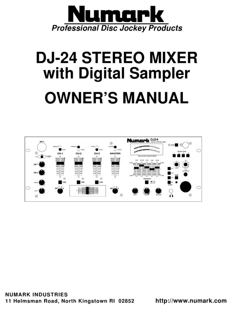 Numark DJ-24 Manual de usuario
