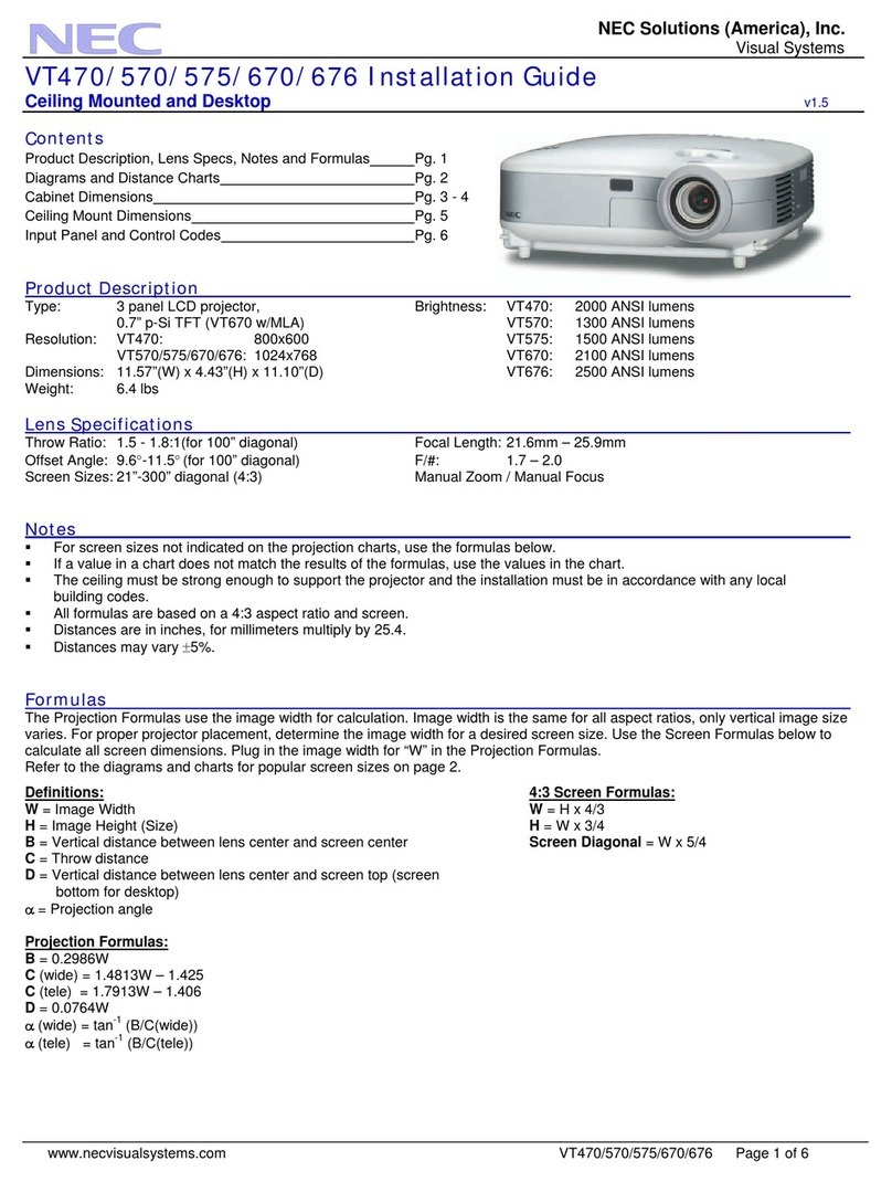 NEC VT470 Manual de usuario