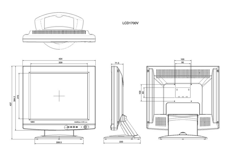 NEC LCD1700V - MultiSync - 17" LCD Monitor Guía