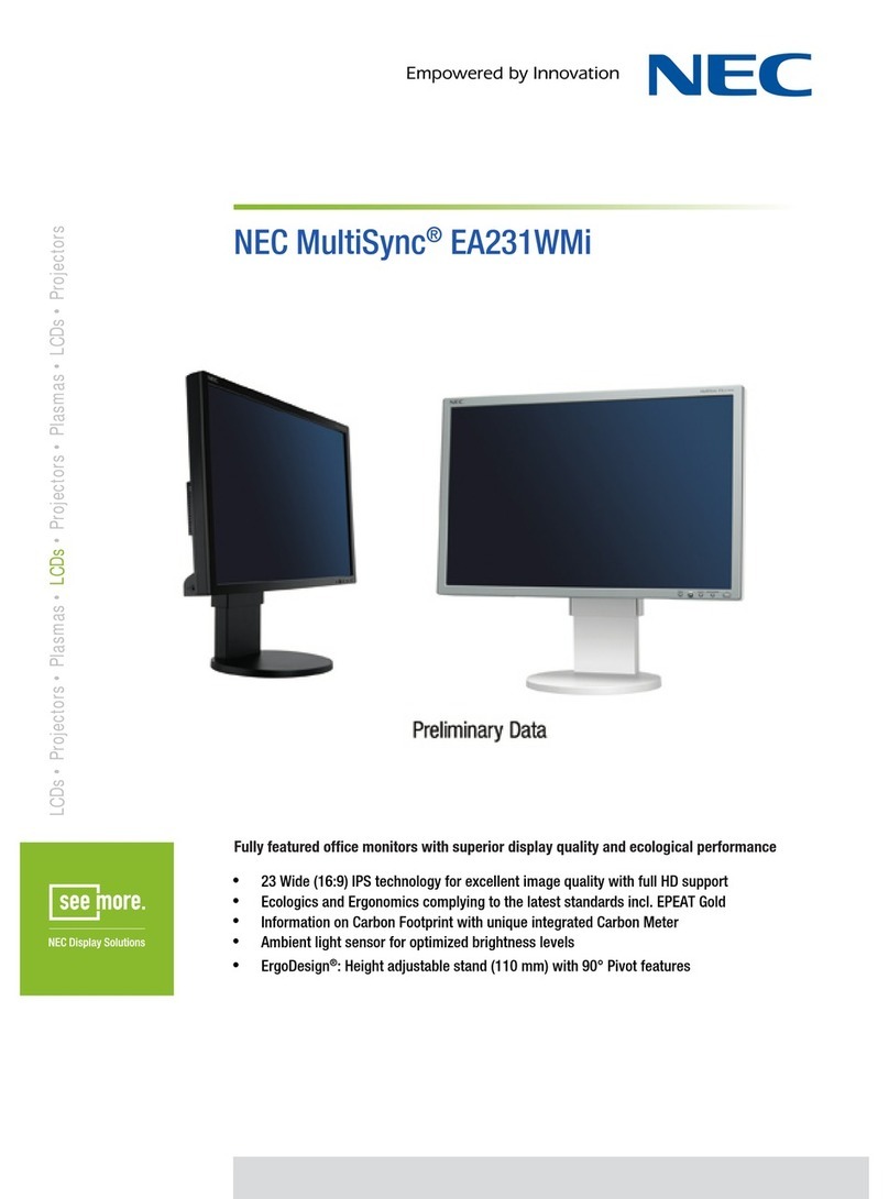 NEC MultiSync EA231WMi Manual de usuario