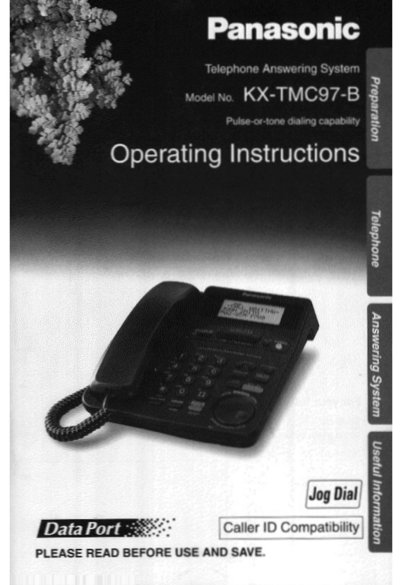 Panasonic KXTMC97B - PHONE/ANSWER MACHINE Manual de usuario