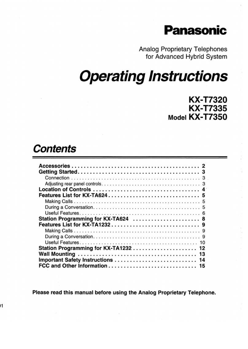 Panasonic KX-T7320 Manual de usuario