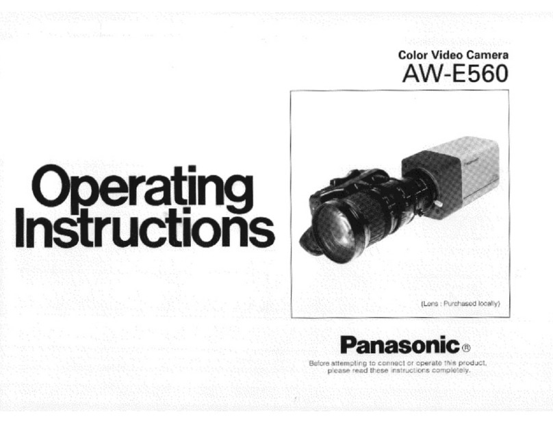 Panasonic AWE560 - COLOR VIDEO CAMERA Manual de usuario