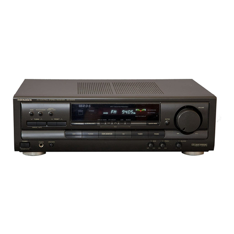 Technics SAEX310 - RECEIVER Manual de usuario