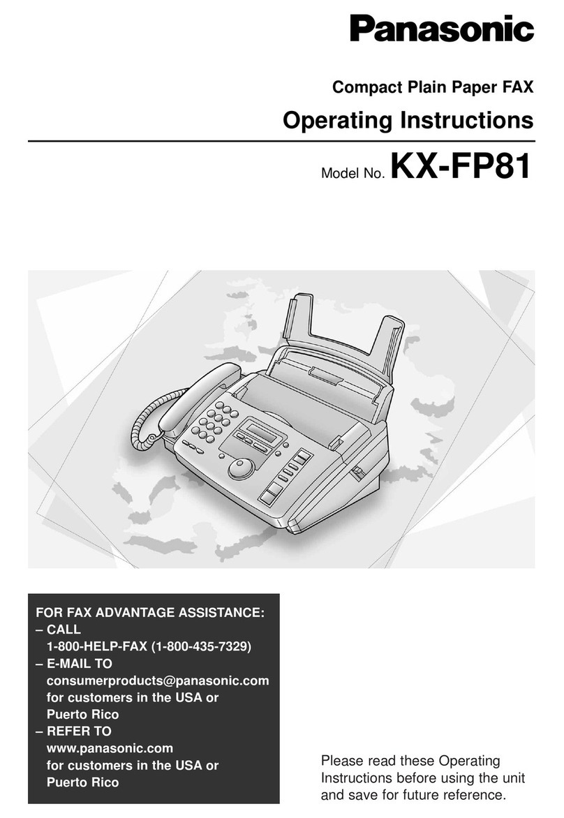 Panasonic KX-FP81 Manual de usuario