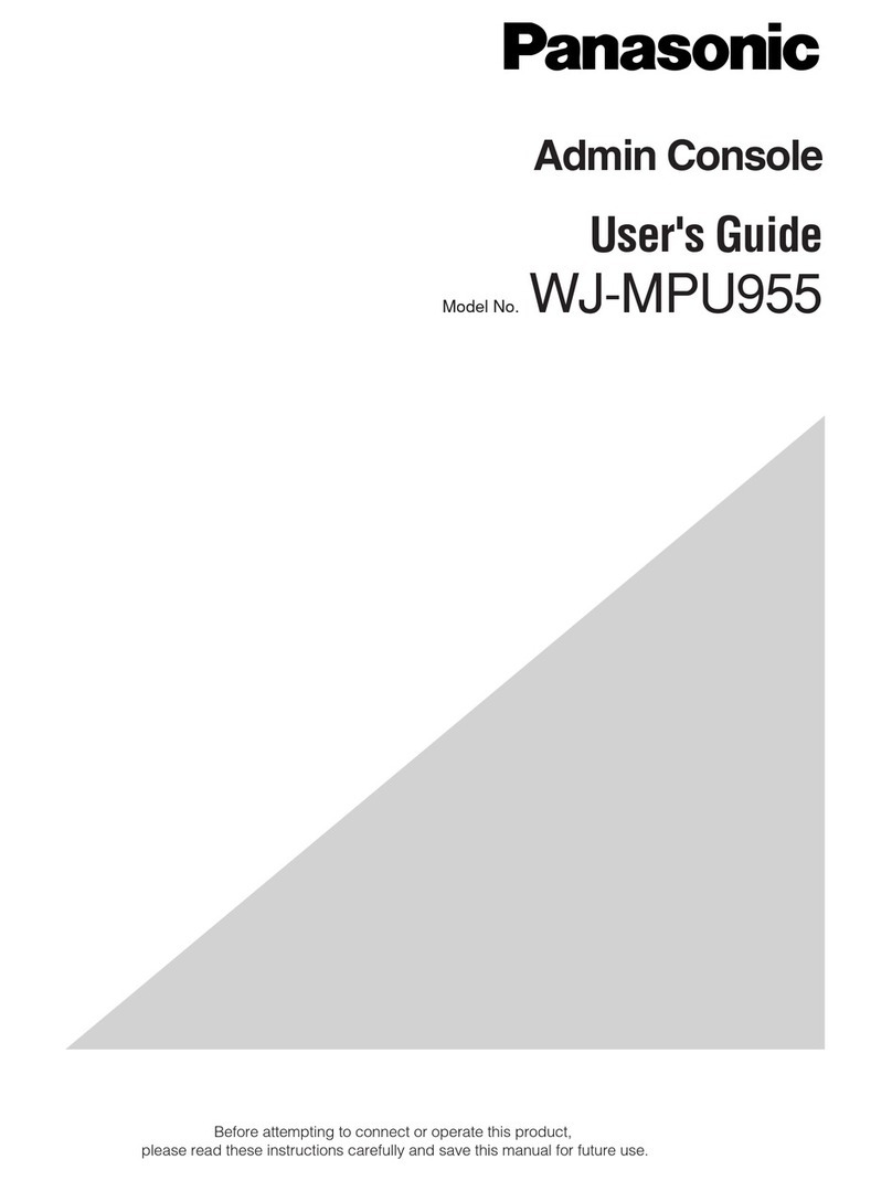 Panasonic WJMPU955 - PROCESSING UNIT - TMU Manual de usuario Panasonic WJMPU955 - PROCESSING UNIT - TMU Manual de usuario