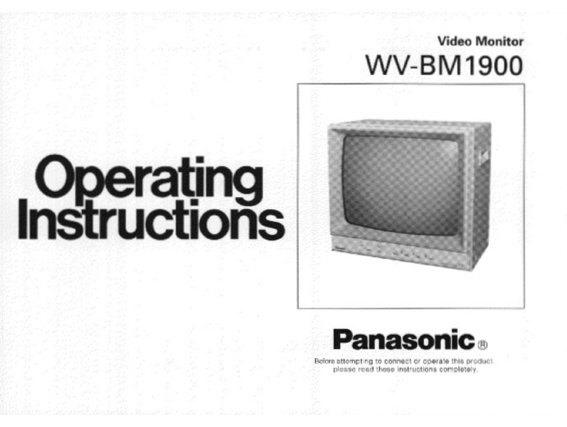 Panasonic WVBM1900 - 19" B/W MONITOR Manual de usuario