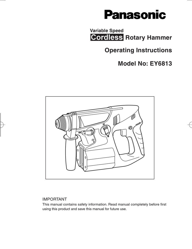 Panasonic EY6813 - HAMMER COR.DRILL&DRI Manual de usuario