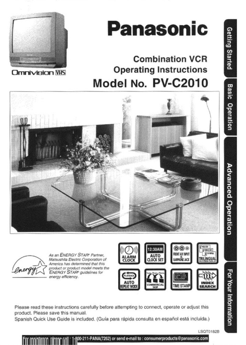 Panasonic QUASAR PV-C2010 Manual de usuario