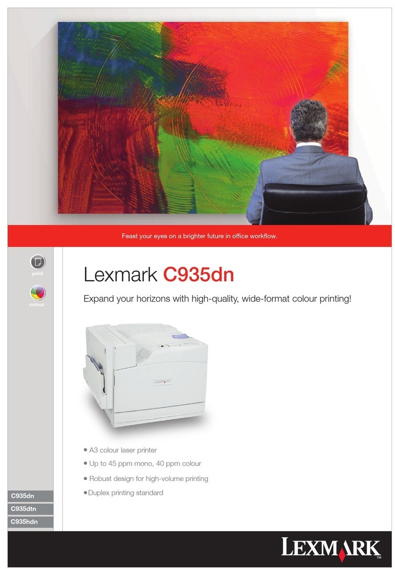 Lexmark C935 Series Manual de usuario