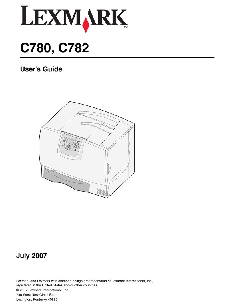 Lexmark C780 Manual de usuario