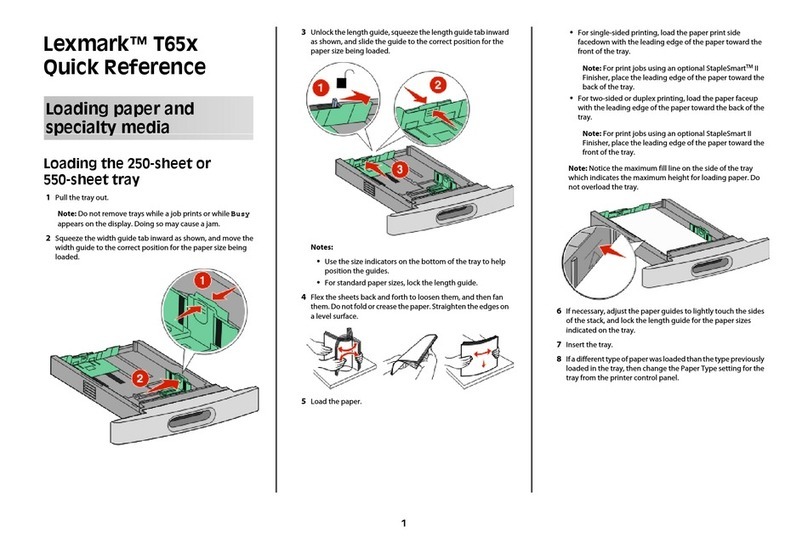 Lexmark T650dtn Manual de usuario