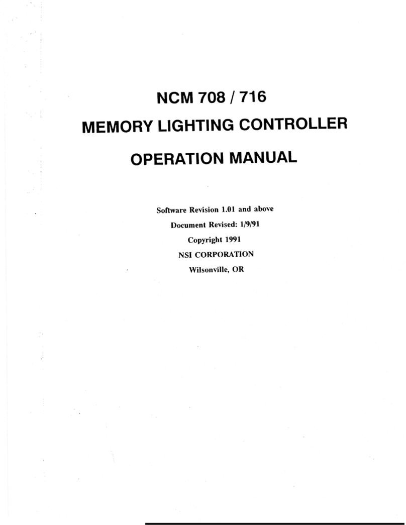 NSI NCM 708 Manual de usuario