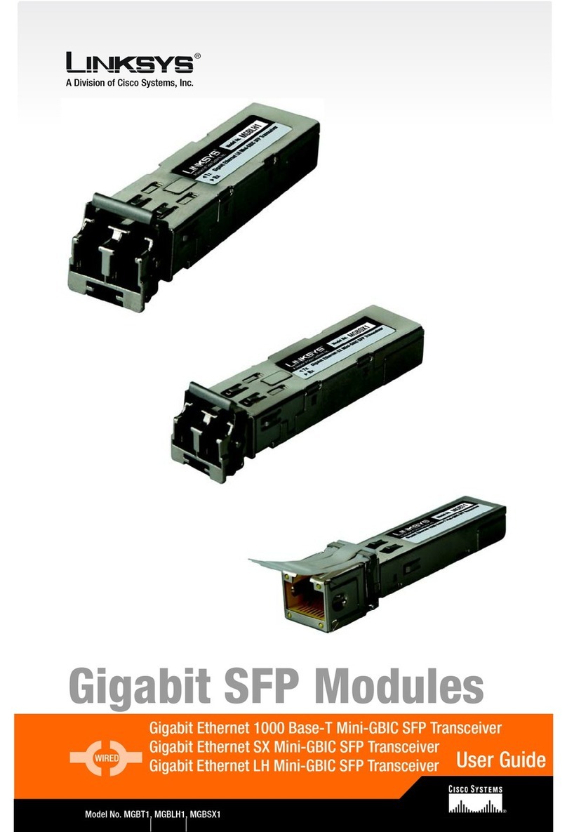 Linksys MGBLH1 - Gigabit LH Mini-GBIC SFP... Manual de usuario