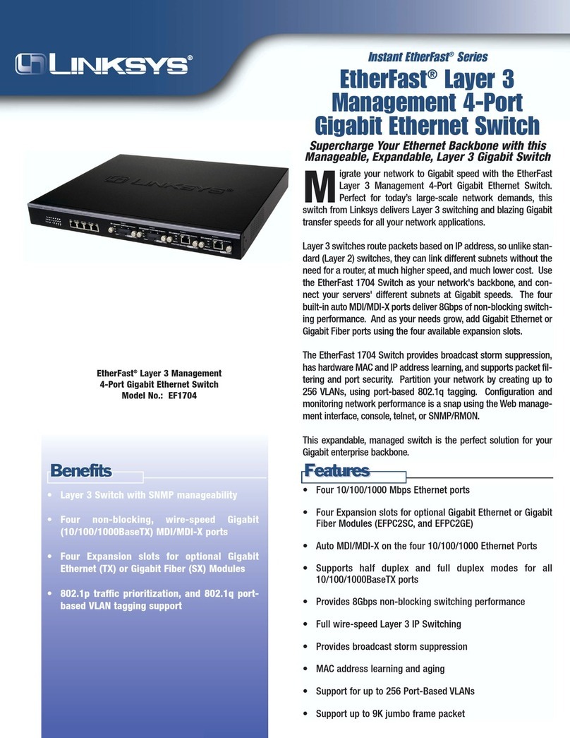 Linksys Etherfast EF1704 Manual de usuario