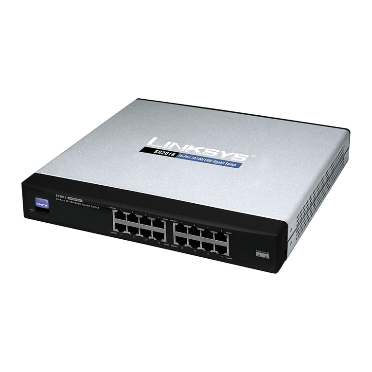 Linksys SR2016 - Cisco - 10/100/1000 Gigabit Switch Manual de usuario