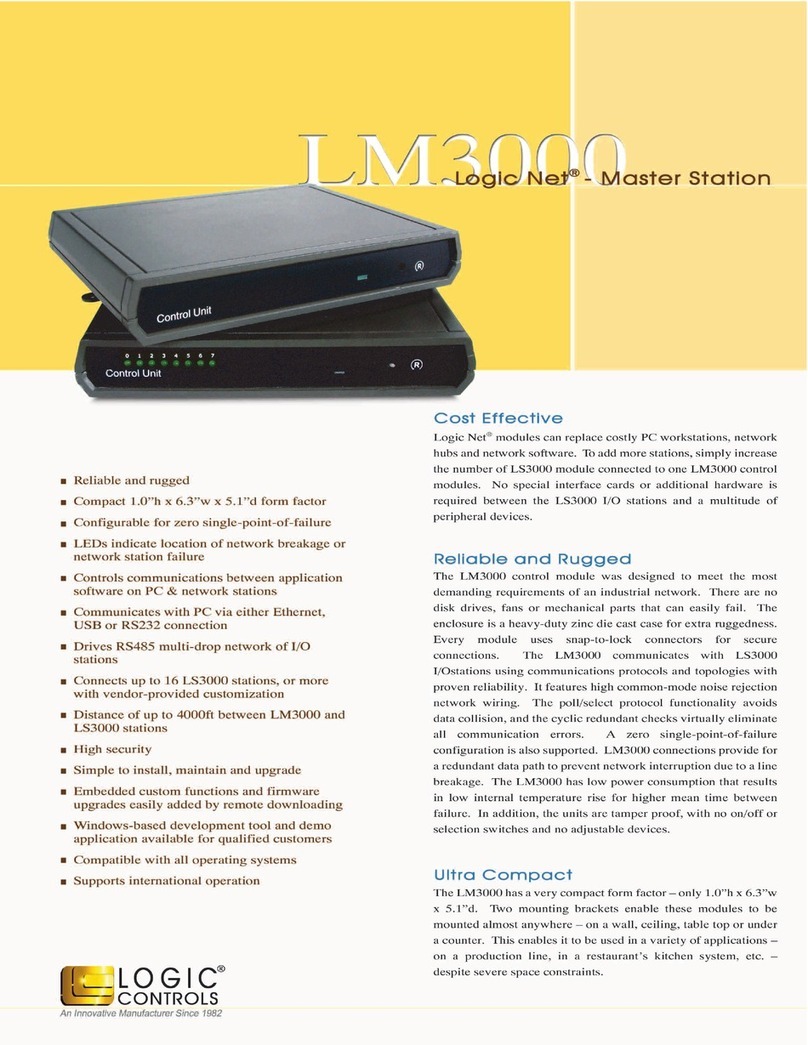 Logic Controls LM3000 Manual de usuario