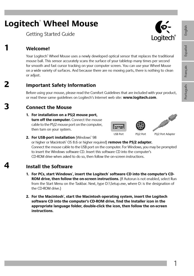 Logitech WHEEL MOUSE Manual de usuario