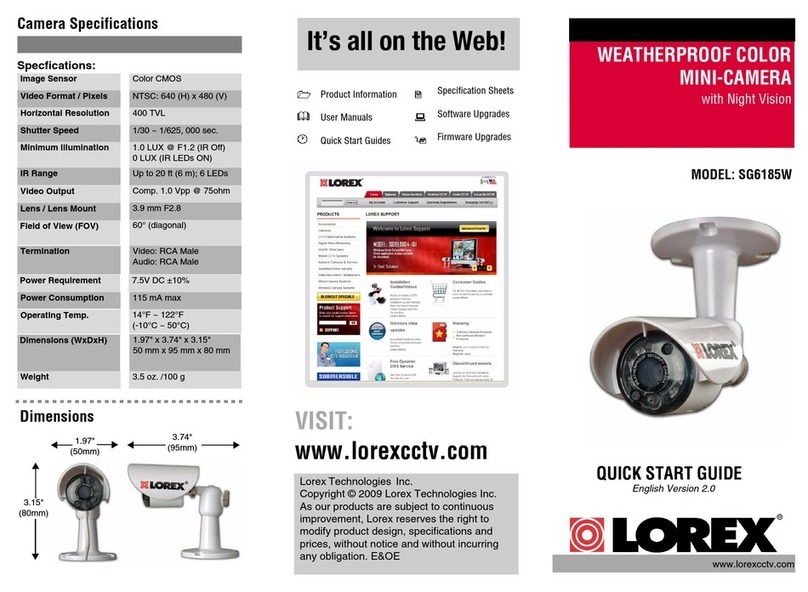 Lorex SG6185W Manual de usuario