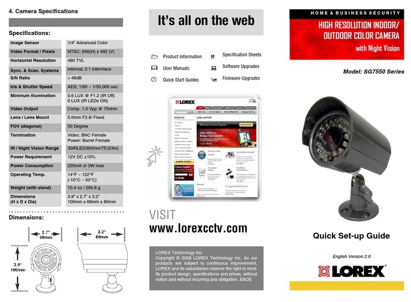 Lorex SG7550 Manual de usuario