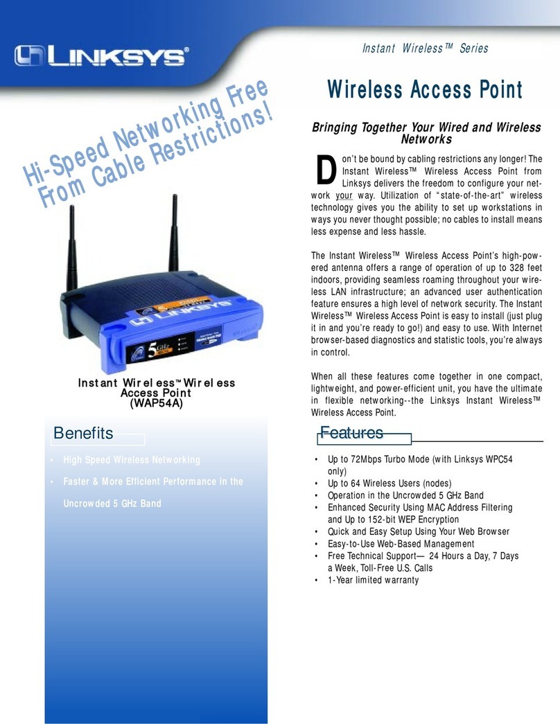 Linksys WAP54A - Instant Wireless - Access Point Manual de usuario