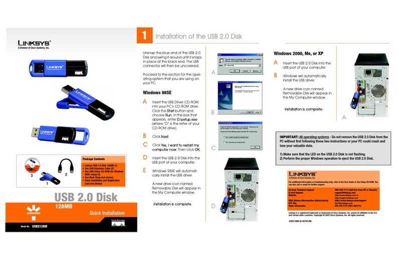 Linksys USB2128M Instrucciones de funcionamiento originales Linksys USB2128M Instrucciones de funcionamiento originales