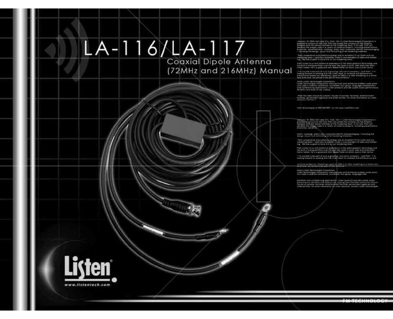 Listen Technologies LA-116 Manual de usuario