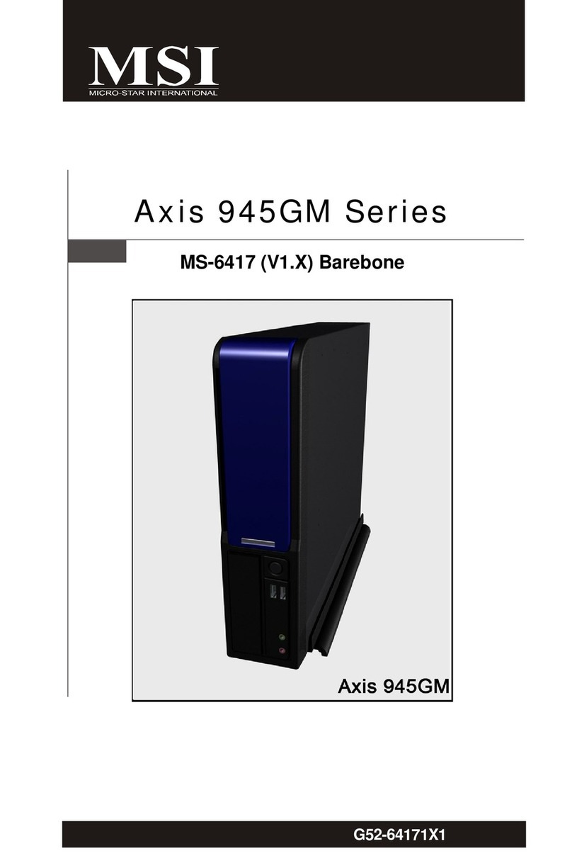 MSI AXIS 945GM - Axis - 945GM Manual de usuario