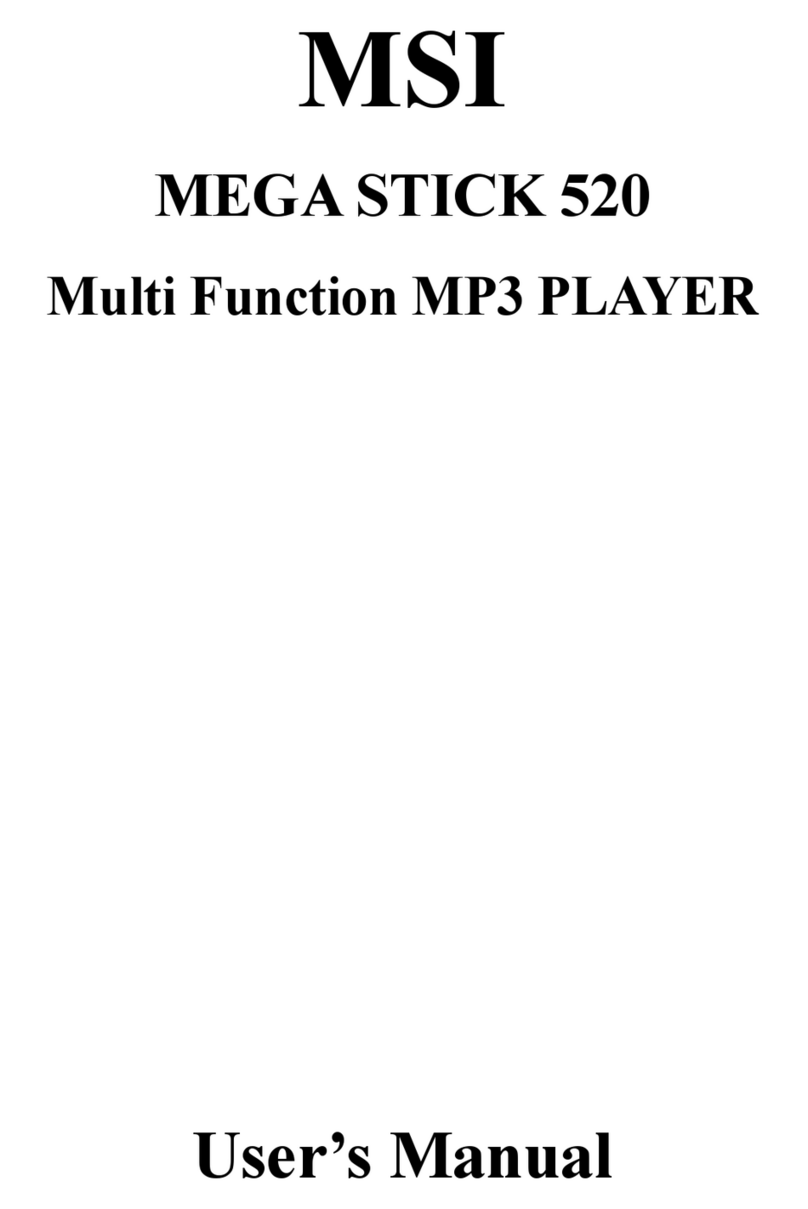 MSI MegaStick 520 Manual de usuario