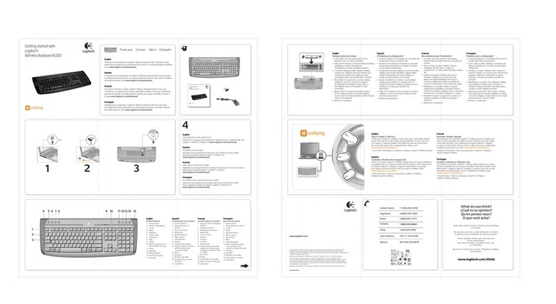 Logitech K320 Hoja de especificaciones