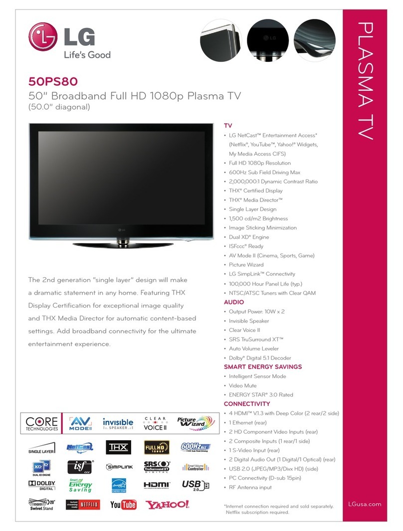LG 50PS80 Series Manual de usuario
