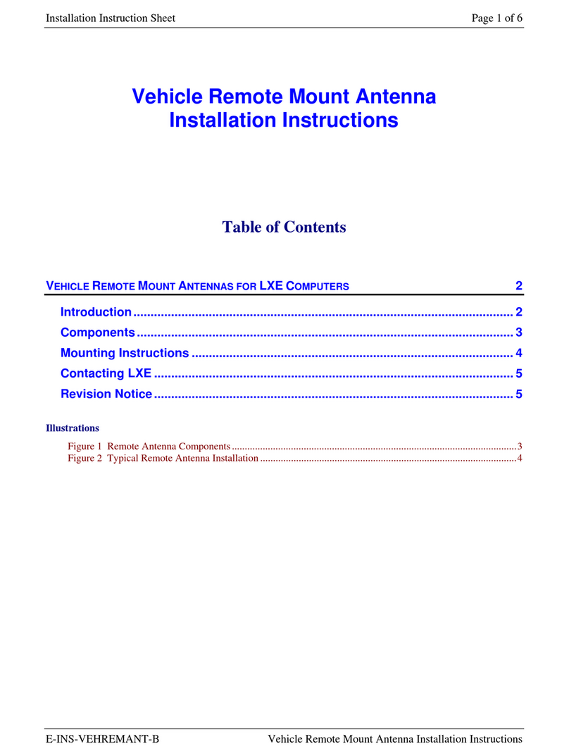 LXE MX3 Manual de usuario