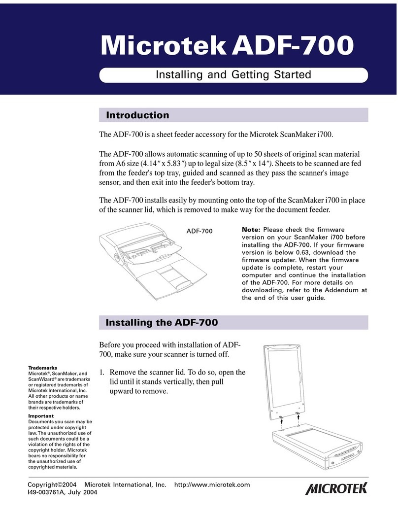 Microtek ADF-700 Manual de usuario