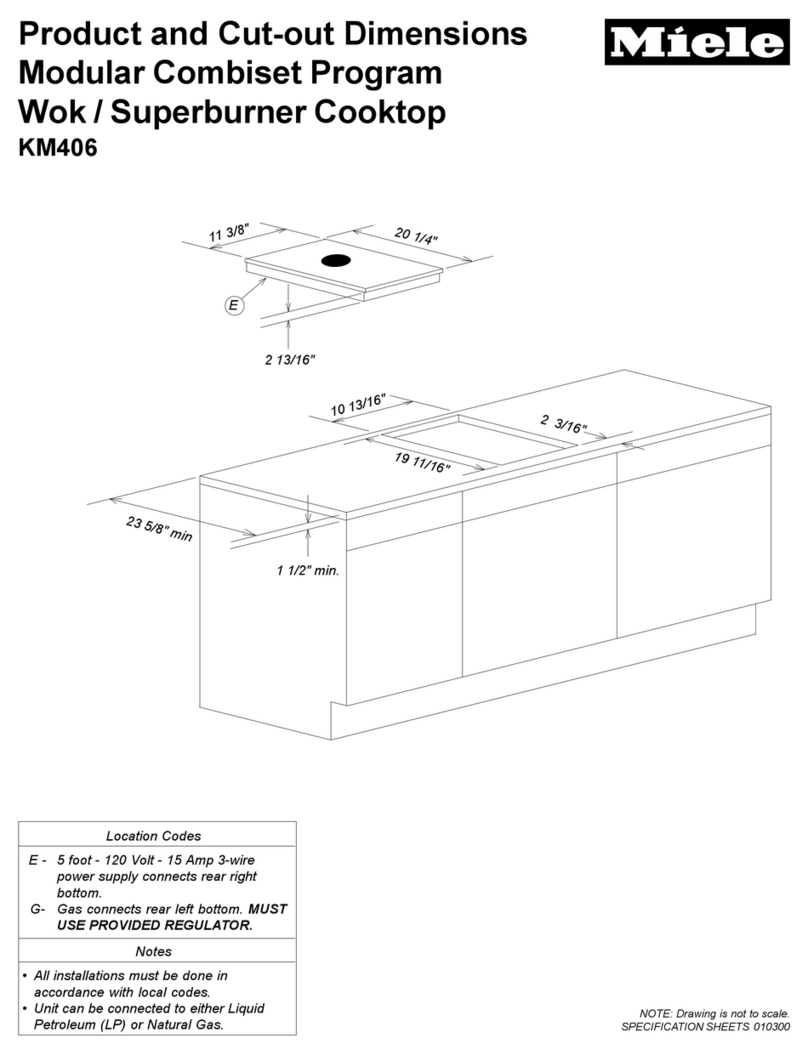 Miele KM 406 Instrucciones de uso