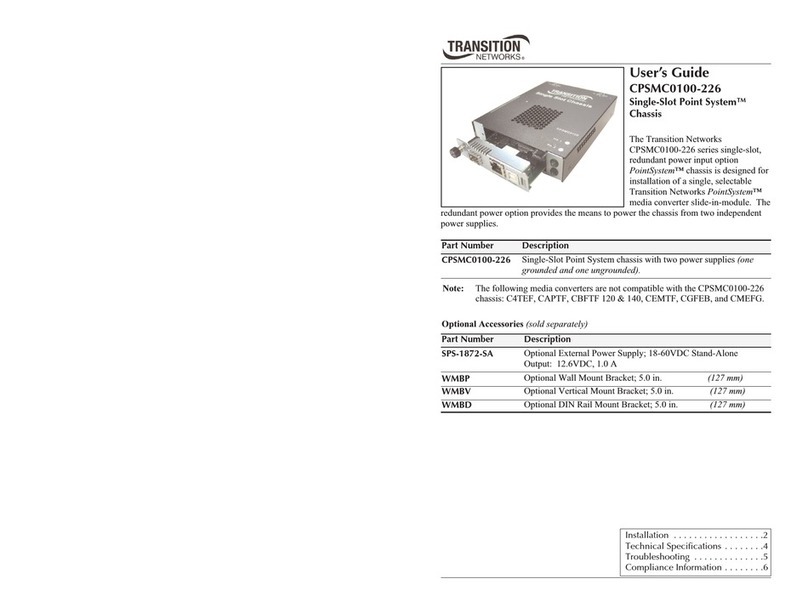Transition Networks PointSystem CPSMC0100-226 Manual de usuario Transition Networks PointSystem CPSMC0100-226 Manual de usuario