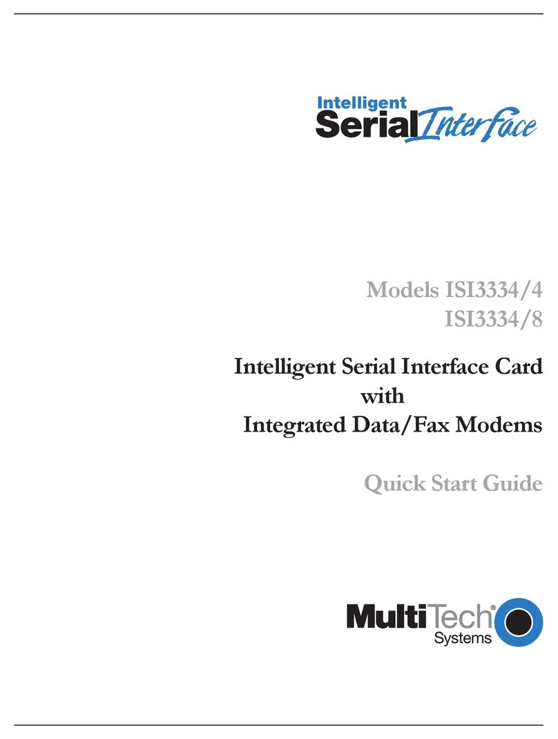Multitech MultiModem ISI ISI3334/4 Manual de usuario