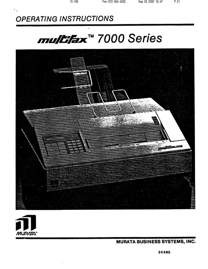 Murata Multifax 7000 Manual de usuario