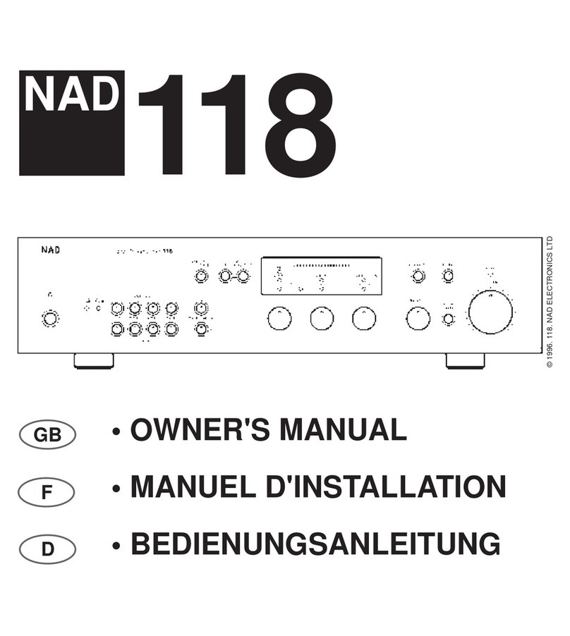 NAD 118 Manual de usuario