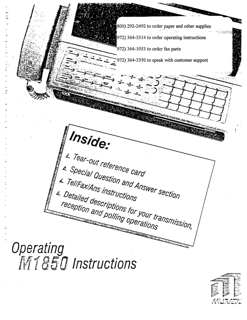 Murata M-1850 Manual de usuario