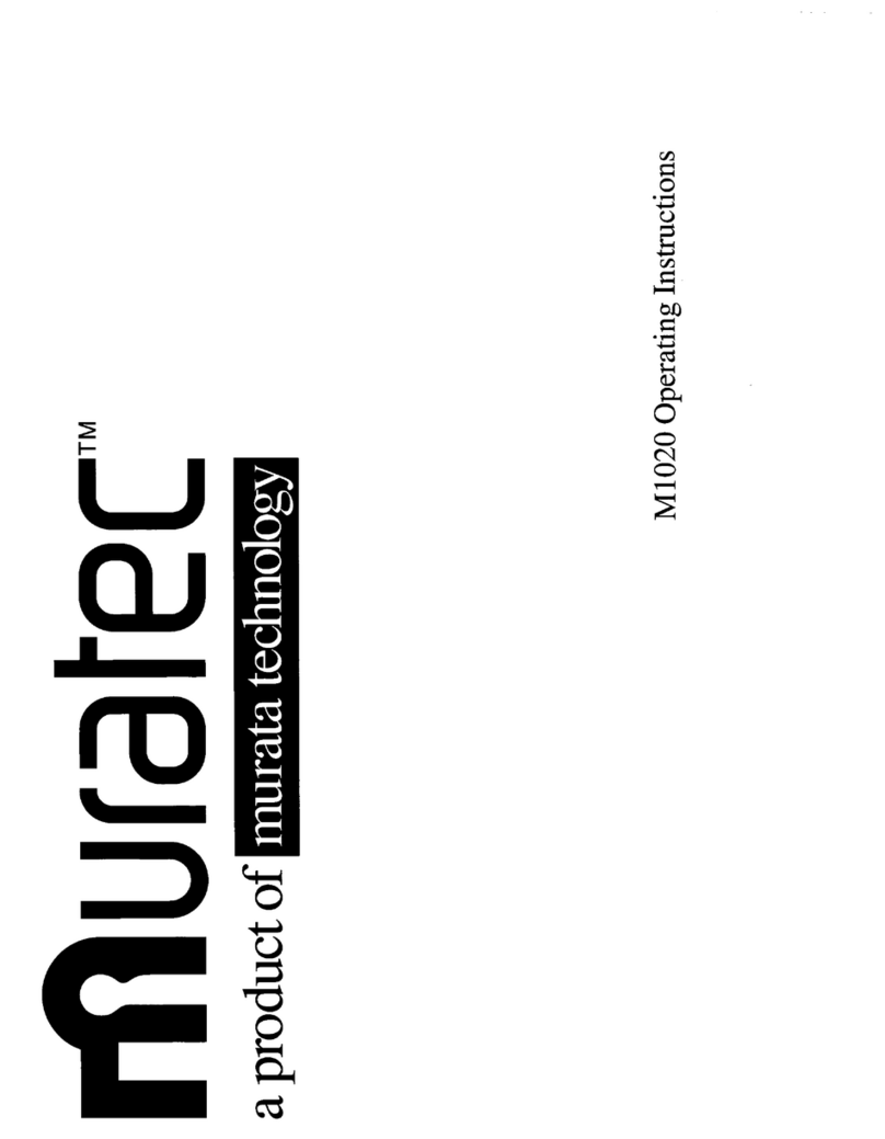 Muratec M-1020 Manual de usuario