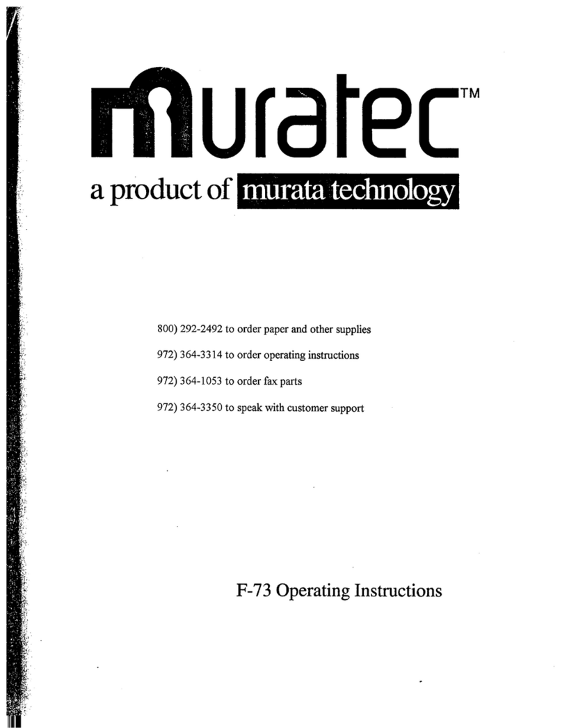 Muratec F-73 Manual de usuario