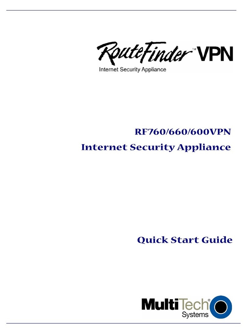 Multitech RouteFinder RF600VPN Manual de usuario
