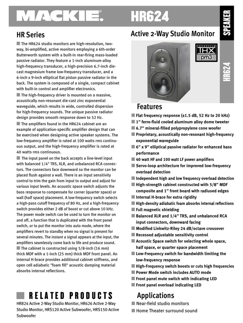 Mackie HR624 Manual de usuario