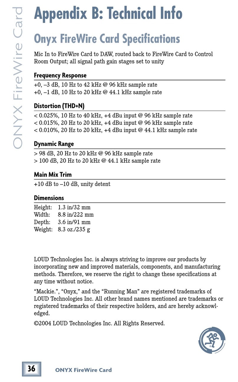 Mackie FireWire Manual de usuario