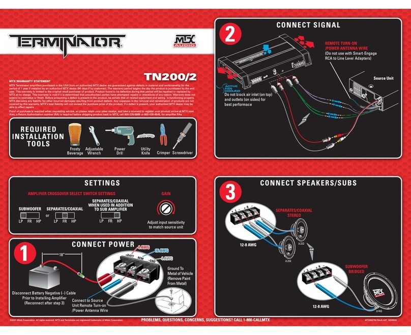 MTX Terminator TN200/2 Manual de instrucciones
